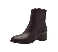 MARCO TOZZI Damen Stiefeletten mit Absatz mit Lederanteil Cowboy, Braun (Mocca Comb), 37 EU