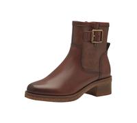 MARCO TOZZI Damen Stiefeletten mit Absatz mit Lederanteil mit Reißverschluss, Braun (Cognac), 40 EU