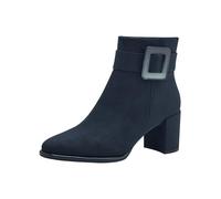 MARCO TOZZI Damen Stiefeletten mit Absatz Vegan mit Reißverschluss, Blau (Dk.Navy Comb), 40 EU
