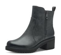 MARCO TOZZI Damen Stiefeletten mit Absatz Vegan mit Reißverschluss, Grau (Dk.Grey), 41 EU