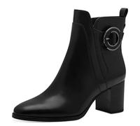 MARCO TOZZI Damen Stiefeletten mit Absatz Vegan mit Reißverschluss, Schwarz (Black), 37 EU
