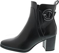 MARCO TOZZI Damen Stiefeletten mit Absatz Vegan mit Reißverschluss, Schwarz (Black), 40 EU