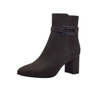 MARCO TOZZI Damen Stiefeletten mit Absatz Vegan Spitz, Grau (Anthracite), 38 EU