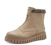 MARCO TOZZI Damen Stiefeletten mit Reißverschluss Plateau, Braun (Taupe Comb), 39 EU