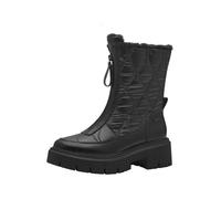 MARCO TOZZI Damen Stiefeletten ohne Absatz Gefüttert mit Plateau, Schwarz (Black Comb), 39 EU