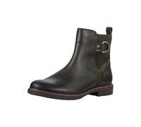 MARCO TOZZI Damen Stiefeletten ohne Absatz mit Lederanteil Flach, Grün (Olive Comb), 38 EU