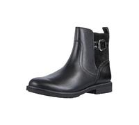 MARCO TOZZI Damen Stiefeletten ohne Absatz mit Lederanteil Flach, Schwarz (Black Comb), 40 EU