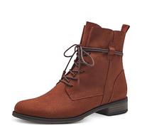 MARCO TOZZI Damen Stiefeletten zum Schnüren Flach Winter, Braun (Cognac), 40