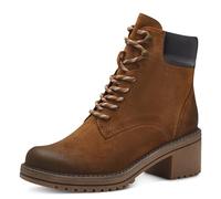 MARCO TOZZI Damen Stiefeletten zum Schnüren mit Blockabsatz mit Reißverschluss, Braun (Nut Comb), 41 EU