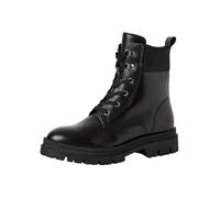 MARCO TOZZI Damen Stiefeletten zum Schnüren mit Lederanteil Bequem, Schwarz (Black), 40 EU