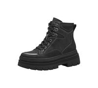MARCO TOZZI Damen Stiefeletten zum Schnüren mit Plateau mit Reißverschluss, Schwarz (Black Comb), 38 EU