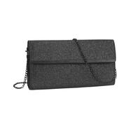 MARCO TOZZI Damen Umhängetasche Clutch Kette Glitzer elegant 2-61003-21, Farbe:Schwarz