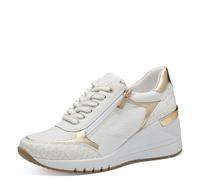 MARCO TOZZI Damen Wedge Sneaker Freizeit mit Keilabsatz, Weiß (White Comb), 39 EU