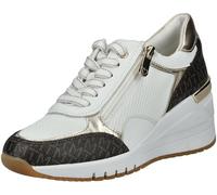 MARCO TOZZI Damen Wedge Sneaker Freizeit mit Keilabsatz, Weiß (White Comb), 40 EU