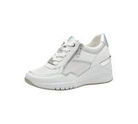 MARCO TOZZI Damen Wedge Sneaker mit Reißverschluss Vegan, Weiß (White Comb), 39 EU