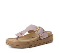 MARCO TOZZI Damen Zehentrenner aus Leder mit Schließe, Lila (Lavender), 37 EU