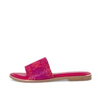 Pantolette MARCO TOZZI BY GMK Gr. 40, pink (fuchsia kombiniert) Damen Schuhe Pantoletten Blockabsatz, Sommerschuh, Schlappen mit GMK Logo in der Bandage (88850752-40)