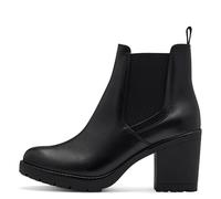 MARCO TOZZI Damen Chelsea Boots Vegan zum Schlupfen, Schwarz (Black), 38 EU