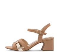 Marco Tozzi Damenschuhe Riemchensandalen NOUGAT COMB NOUGAT COMB - Gr. - 39