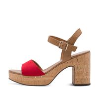 Marco Tozzi Da.-Sandalette für Damen, rot, Gr. 37 EU