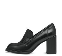 MARCO TOZZI by Guido Maria Kretschmer Damen Loafer mit Absatz aus Kunstleder Glitzer, Schwarz (Black Brush Cb), 36