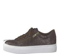 Marco Tozzi Damenschuhe Sportliche Schnürer COGNAC STR.COM COGNAC STR.COM - Gr. - 41