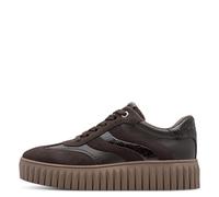 Marco Tozzi Damen Plateau Sneaker für Damen, braun, Größe 37 EU