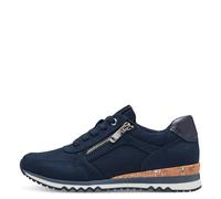 Marco Tozzi Damen-Sneaker – flach, vegan, Freizeit – Navy Comb Blau Größe 42 EU