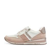 MARCO TOZZI Damenschuhe Sportliche Schnürer WHITE/POWDER WHITE/POWDER - Gr. - 42