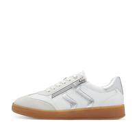 MARCO TOZZI Damenschuhe Sportliche Schnürer WHITE/SILVER WHITE/SILVER - Gr. - 40