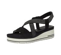 Marco Tozzi EARTH EDITION 2-2-28772-26/098 BLACK COMB Keilsandaletten FS 2021 für Damen, schwarz, Größe 41 EU