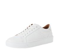 Sneaker MARCO TOZZI, Herren, Gr. 41, weiß, Leder, unifarben, Schuhe Sneaker, Schnürschuh, Halbschuh, Freizeitschuh mit seitlichem Lochmuster (72917630-41) weiß