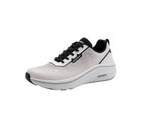 Marco Tozzi Herren Sneaker leicht Wechselfußbett optimale Gewichtsverteilung elastische Schnürung Modern, weiß (White Comb), 43 EU