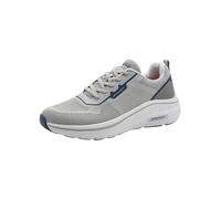 Slip-On Sneaker MARCO TOZZI, Herren, Gr. 42, grau, Lederimitat, Textil, unifarben mit Farbeinsatz, Schuhe, Freizeitschuh, Halbschuh, Slipper mit elastischen Schnürsenklen (48650707-42) grau