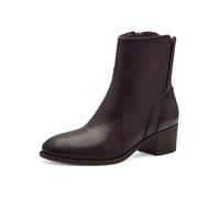 MARCO TOZZI Damen Stiefeletten mit Absatz mit Lederanteil Cowboy, Braun (Mocca Comb), 38 EU