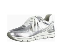 Marco Tozzi LOVE OUR PLANET BY MT 2-2-23723-24/948 SILVER COMB Sportliche Schnürer FS 2020 für Damen, silber, Größe 39 EU