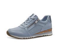 Marco Tozzi Damen Sneaker weiches Feel Me Wechselfußbett weiches Innenfutter Vegan Modern, blau (LT.Blue Comb), 41 EU