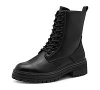 Schnürstiefelette MARCO TOZZI, Damen, Gr. 40, schwarz, Lederimitat, Textil, unifarben, Modisch, Schuhe, Blockabsatz, Schnürboots mit Nieten am Sohenrand (61066226-40) schwarz