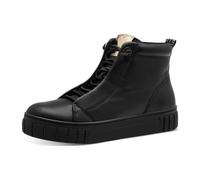 MARCO TOZZI Damen Stiefeletten zum Schnüren ohne Absatz mit Reißverschluss, Schwarz (Black), 37 EU