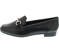 MARCO TOZZI Damen Loafer mit Absatz Elegant Vegan, Schwarz (Black Gold), 41 EU