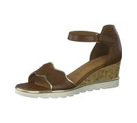 Marco Tozzi PREMIO 2-2-28725-26/372 COGNAC ANT.COM Keilsandaletten FS 2021 für Damen, braun, Größe 39 EU