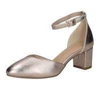 Marco Tozzi Riemchenpumps für Damen, gold, Größe 39 EU