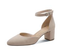Marco Tozzi Riemchenpumps für Damen, beige, Größe 38 EU