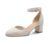 Marco Tozzi Riemchenpumps für Damen, beige, Größe 40 EU