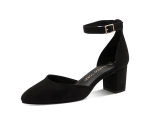 Marco Tozzi Riemchenpumps für Damen, schwarz, Größe 40 EU