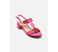 Marco Tozzi Damen-Sandalette Pink Comb – vegan, verstellbarer Riemen, mit Absatz – Größe 40