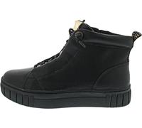 MARCO TOZZI Damen Stiefeletten zum Schnüren ohne Absatz mit Reißverschluss, Schwarz (Black), 40 EU