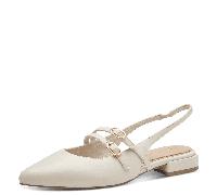 MARCO TOZZI Damen-Sling Cream-Weiß 38
