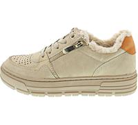 MARCO TOZZI Damen Plateau Sneaker mit Schnürsenkeln Freizeit, Beige (Sand Comb), 39 EU