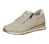 Keilsneaker MARCO TOZZI, Damen, Gr. 39, beige (taupe kombiniert), Lederimitat, Textil, Veloursleder, Schuhe, Freizeitschuh, Halbschuh, Schnürschuh in veganer Verarbeitung (73809168-39) taupe kombinier